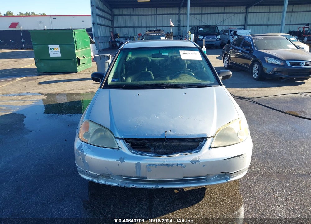 2001 HONDA CIVIC LX VIN: 2HGES16581H547900
