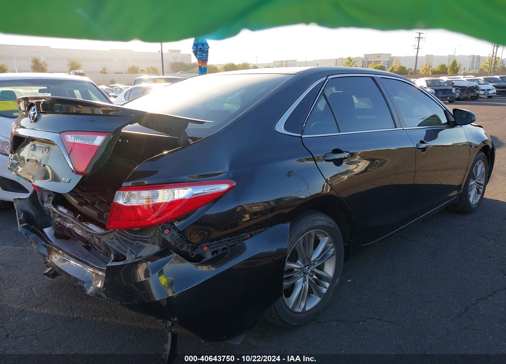 2016 TOYOTA CAMRY SE VIN: 4T1BF1FK4GU598890