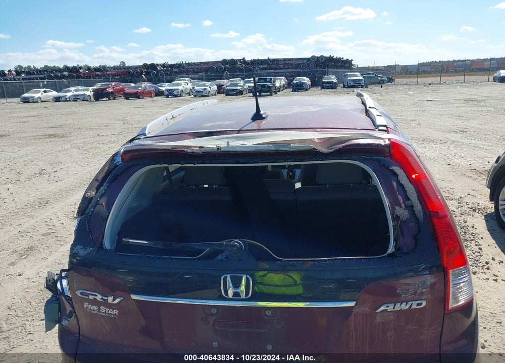 2014 HONDA CR-V EX-L VIN: 5J6RM4H7XEL093386
