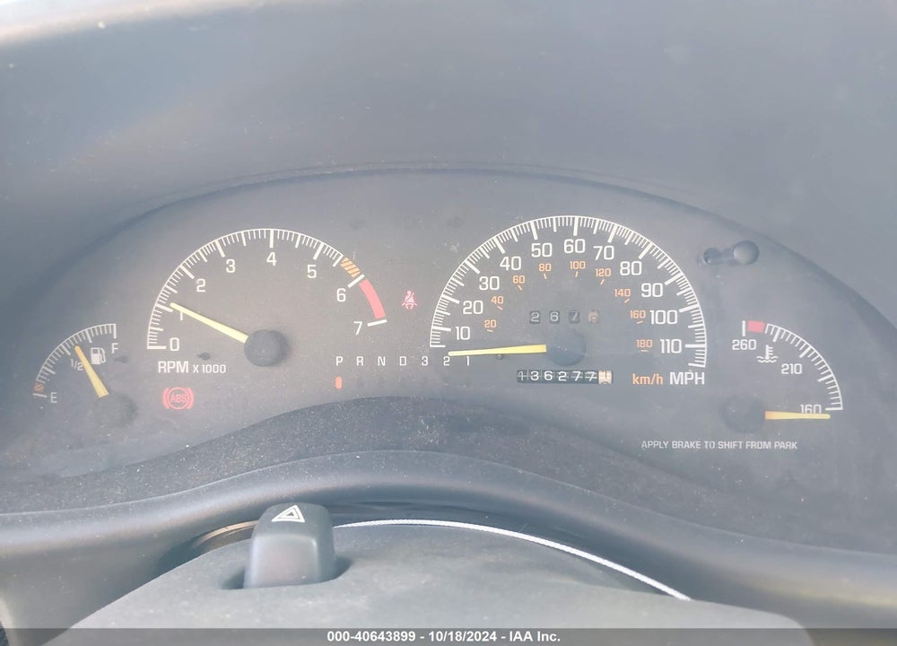 1998 PONTIAC GRAND PRIX GT VIN: 1G2WP1219WF300213