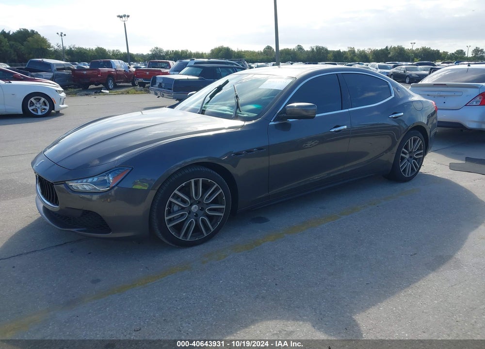 2016 MASERATI GHIBLI VIN: ZAM57XSA2G1175642