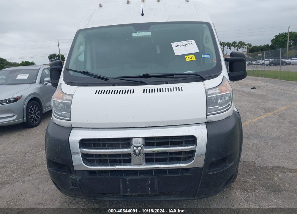 2018 RAM PROMASTER 2500 HIGH ROOF 159 WB VIN: 3C6TRVDG3JE151678