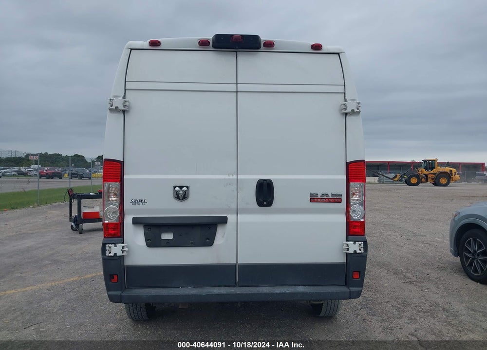 2018 RAM PROMASTER 2500 HIGH ROOF 159 WB VIN: 3C6TRVDG3JE151678