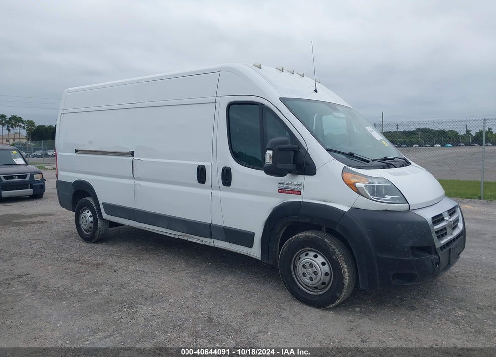 2018 RAM PROMASTER 2500 HIGH ROOF 159 WB VIN: 3C6TRVDG3JE151678