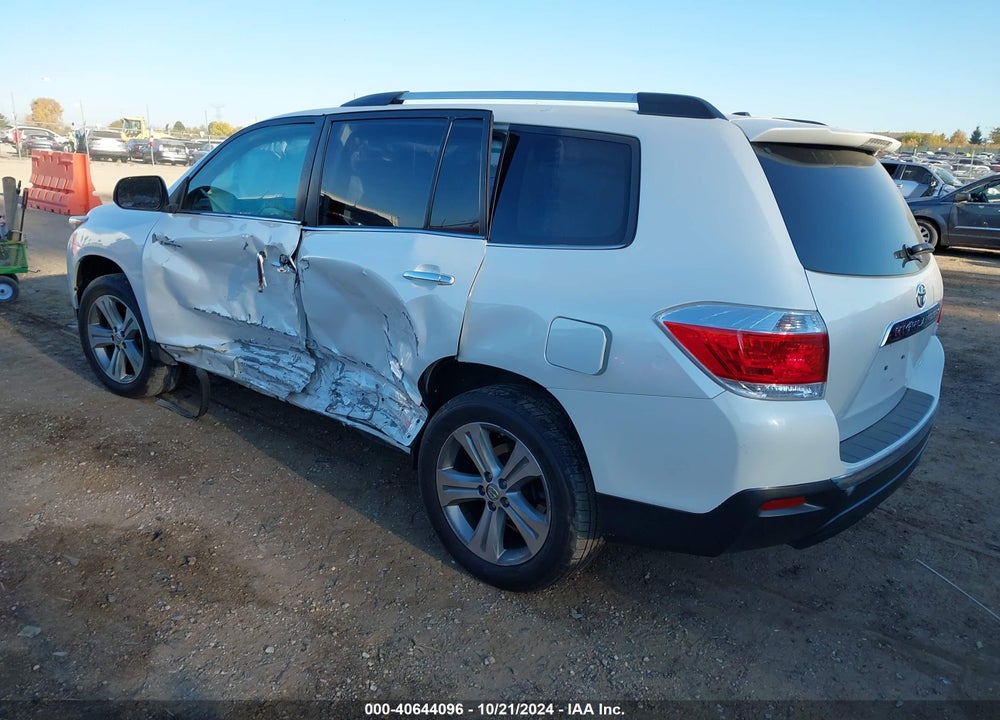 2013 TOYOTA HIGHLANDER LIMITED V6 VIN: 5TDDK3EH2DS209318