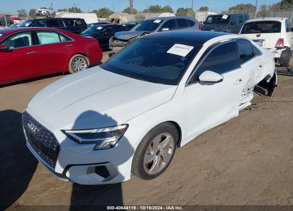 2023 AUDI A3 PREMIUM 40 TFSI QUATTRO S TRONIC VIN: WAUGUDGY7PA129523