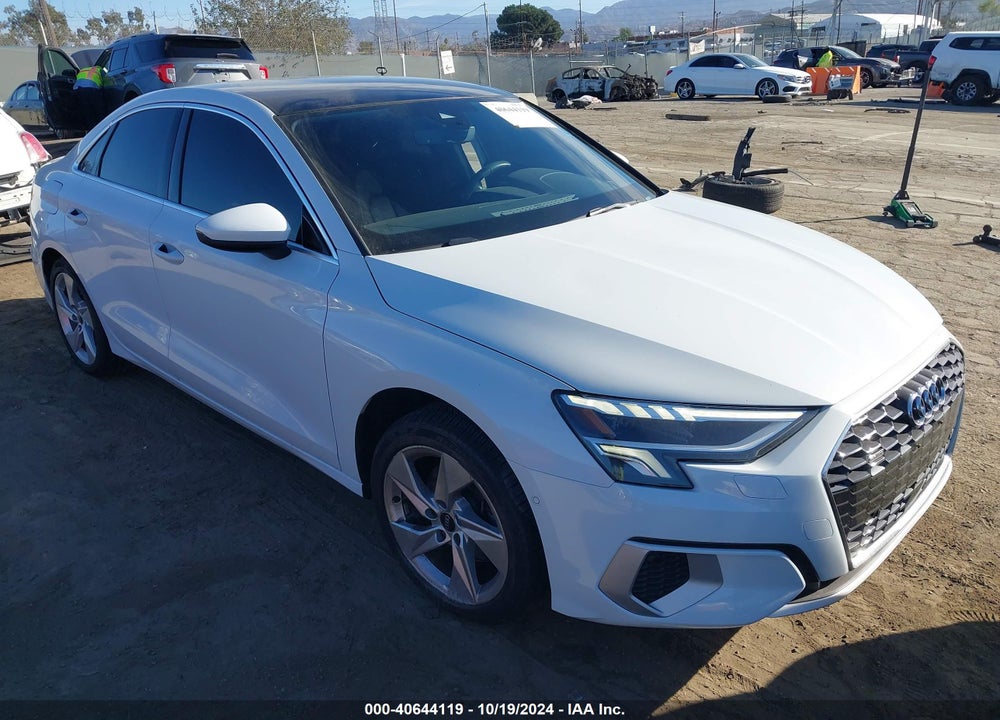 2023 AUDI A3 PREMIUM 40 TFSI QUATTRO S TRONIC VIN: WAUGUDGY7PA129523