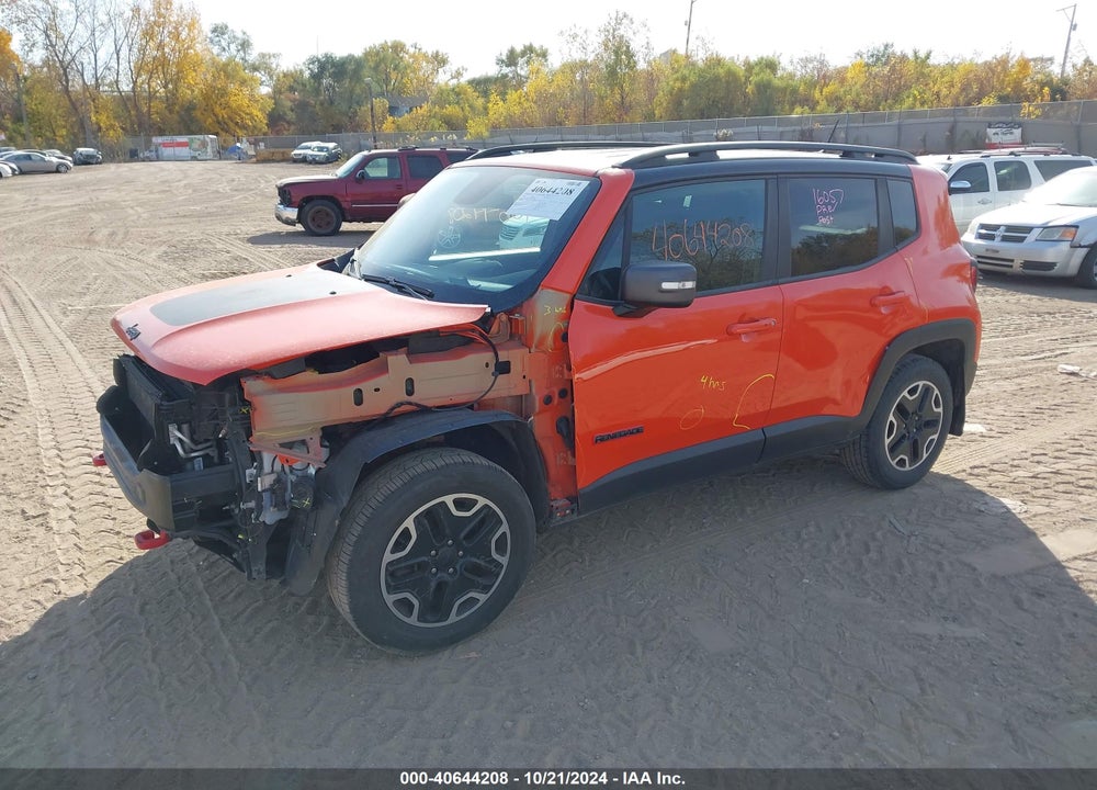 2016 JEEP RENEGADE TRAILHAWK VIN: ZACCJBCT8GPD70712