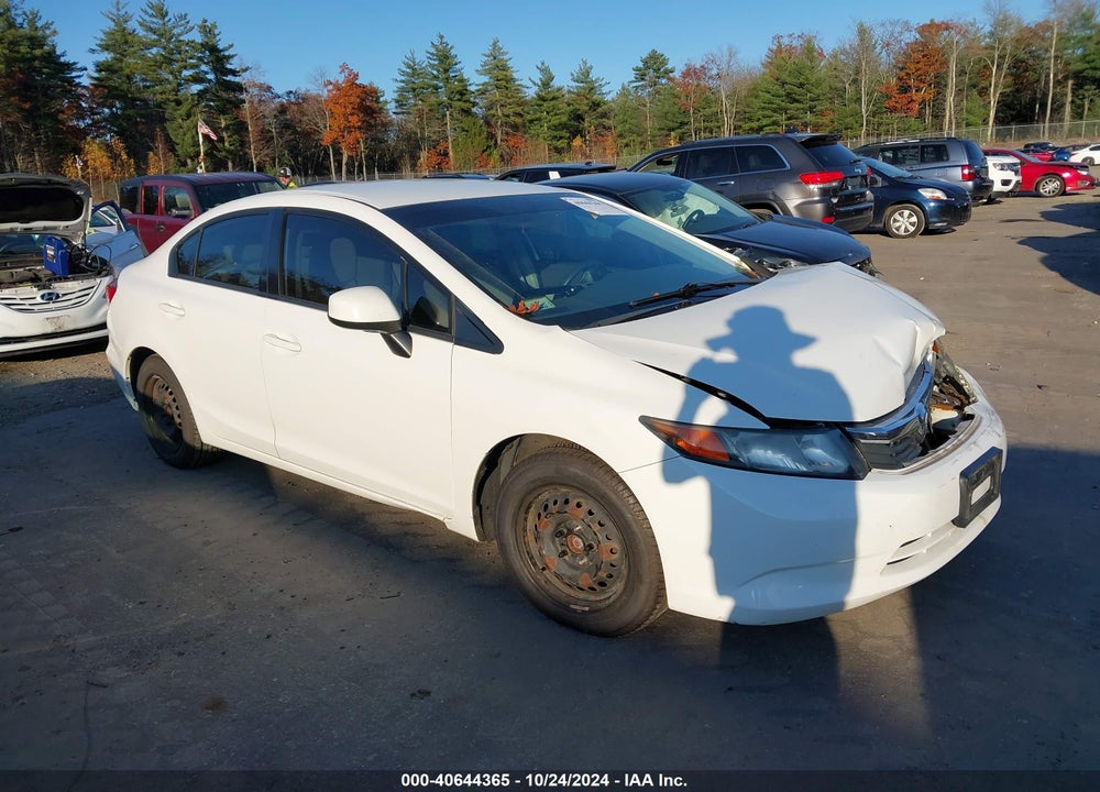 2012 HONDA CIVIC SDN LX VIN: 2HGFB2F51CH587507