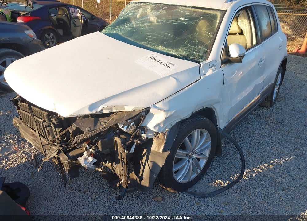 2014 VOLKSWAGEN TIGUAN SE VIN: WVGBV3AX0EW568367