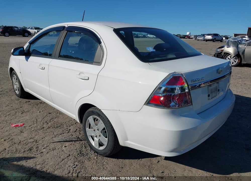 2009 CHEVROLET AVEO LT VIN: KL1TD56E49B606394