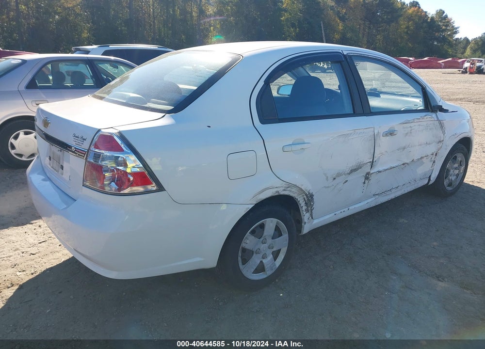 2009 CHEVROLET AVEO LT VIN: KL1TD56E49B606394