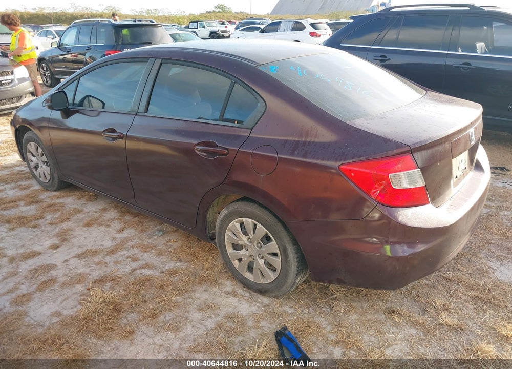 2012 HONDA CIVIC SDN LX VIN: 2HGFB2F52CH547758