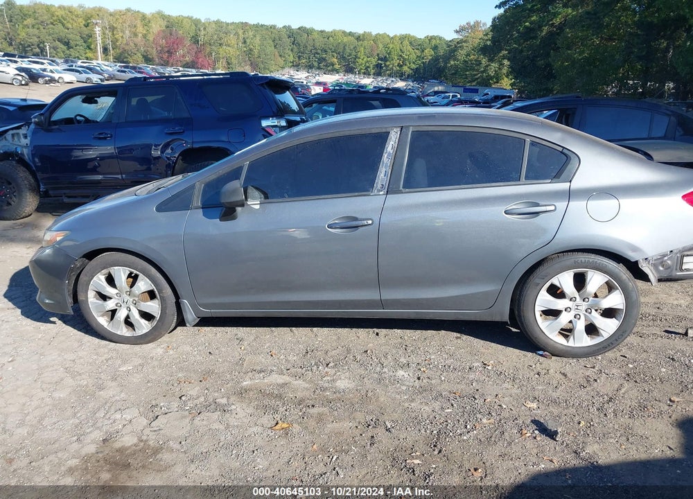 2012 HONDA CIVIC LX VIN: 19XFB2F59CE033075