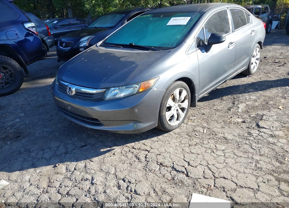 2012 HONDA CIVIC LX VIN: 19XFB2F59CE033075