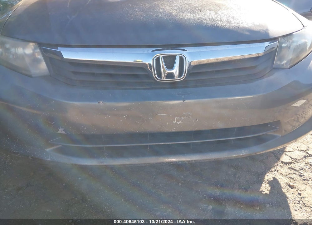 2012 HONDA CIVIC LX VIN: 19XFB2F59CE033075