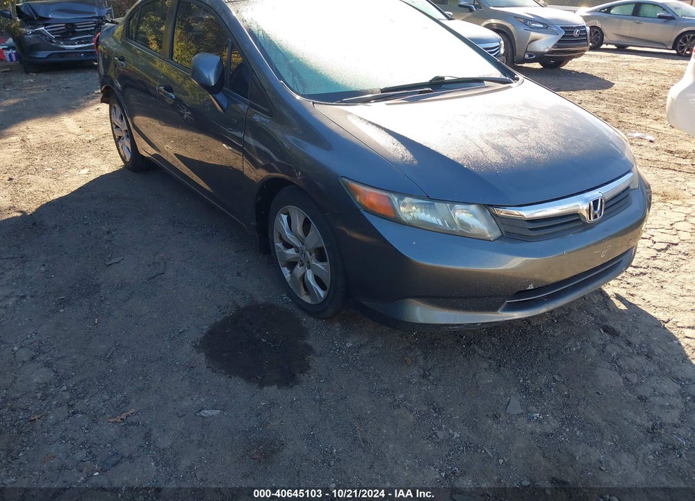 2012 HONDA CIVIC LX VIN: 19XFB2F59CE033075