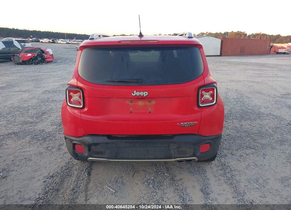 2015 JEEP RENEGADE LIMITED VIN: ZACCJADT2FPB27081