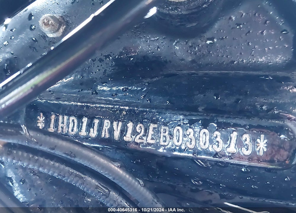 2014 HARLEY-DAVIDSON FLS SOFTAIL SLIM VIN: 1HD1JRV12EB030313