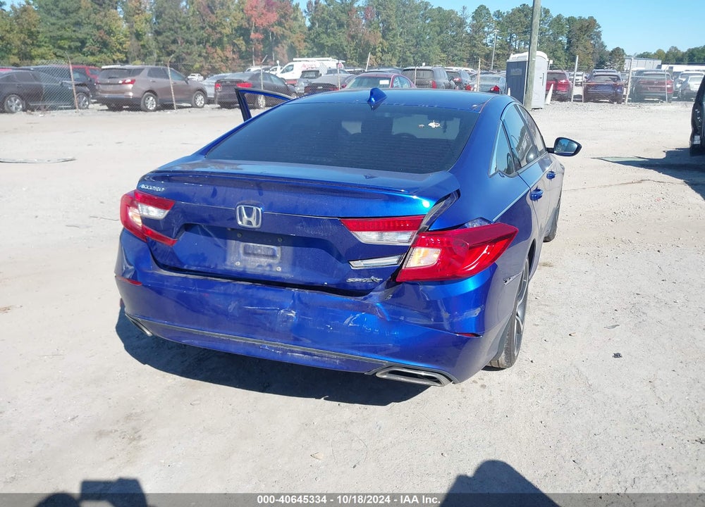 2018 HONDA ACCORD SPORT VIN: 1HGCV1F39JA071331