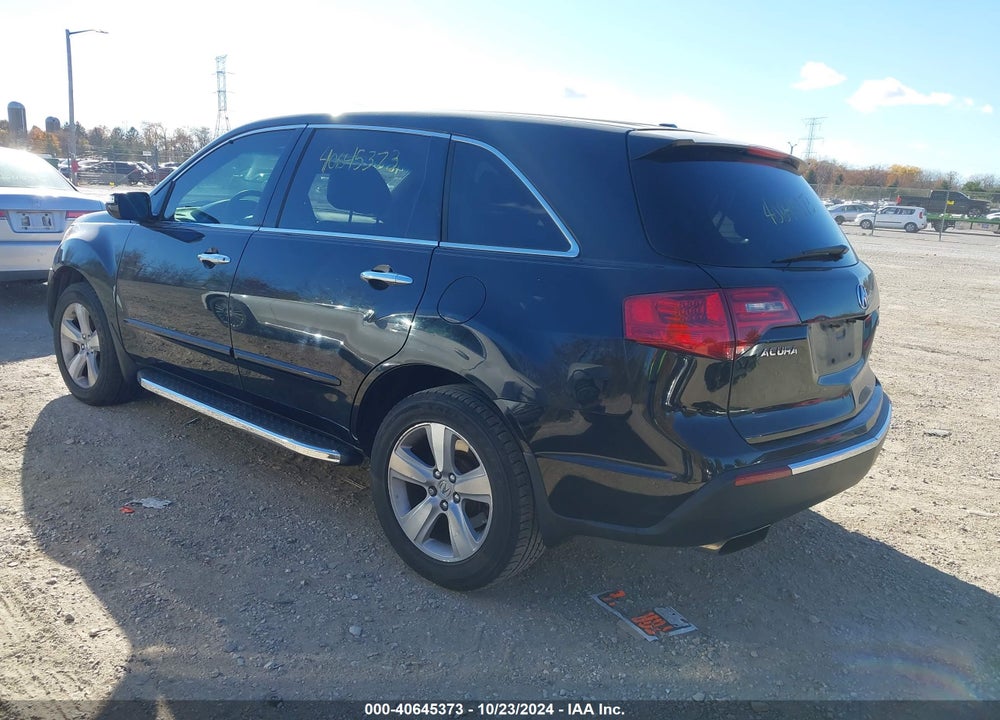 2011 ACURA MDX TECHNOLOGY PACKAGE VIN: 2HNYD2H68BH520001