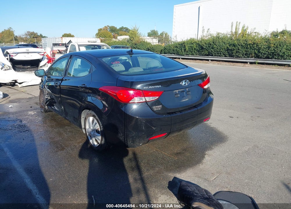 2012 HYUNDAI ELANTRA GLS VIN: 5NPDH4AE7CH084112