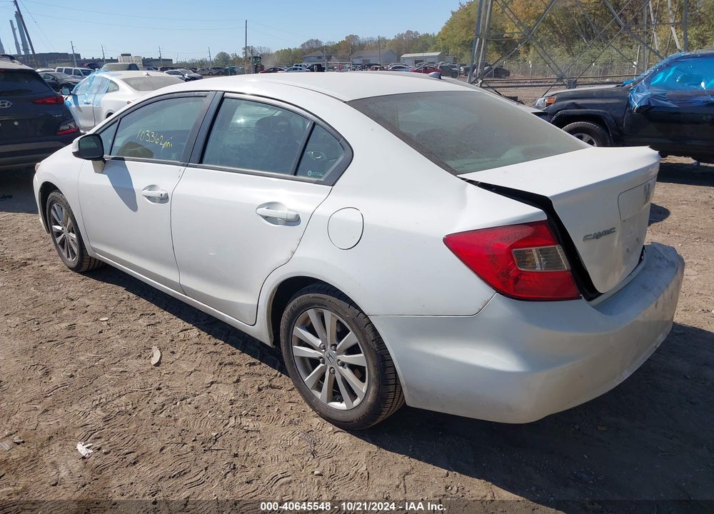2012 HONDA CIVIC EX-L VIN: 19XFB2F93CE023807