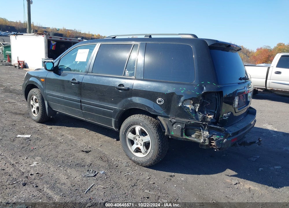 2007 HONDA PILOT EX-L VIN: 5FNYF18537B029897