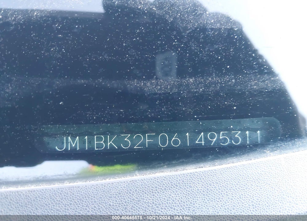 2006 MAZDA 3 I VIN: JM1BK32F061495311