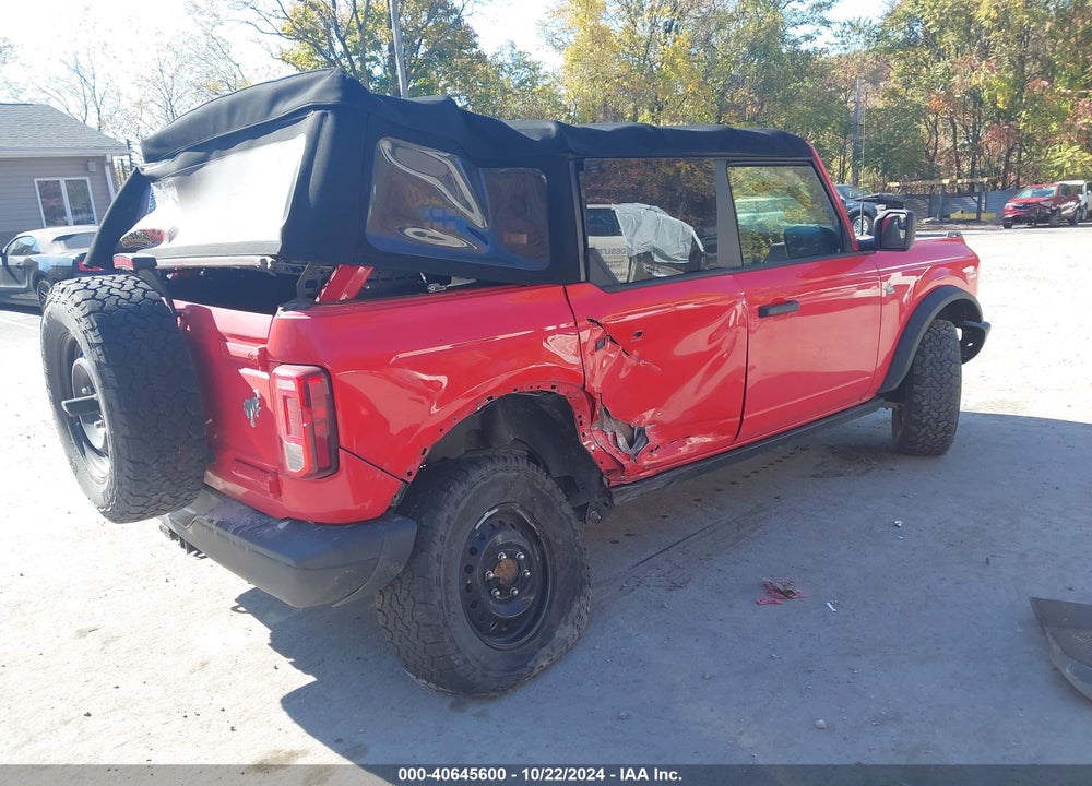 2022 FORD BRONCO BLACK DIAMOND VIN: 1FMDE5BH9NLA86705