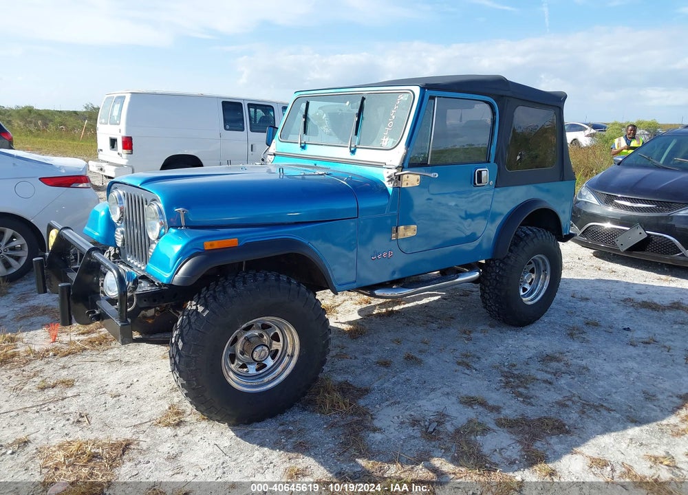 1983 JEEP CJ7 VIN: 1JCCN87A8DT018499