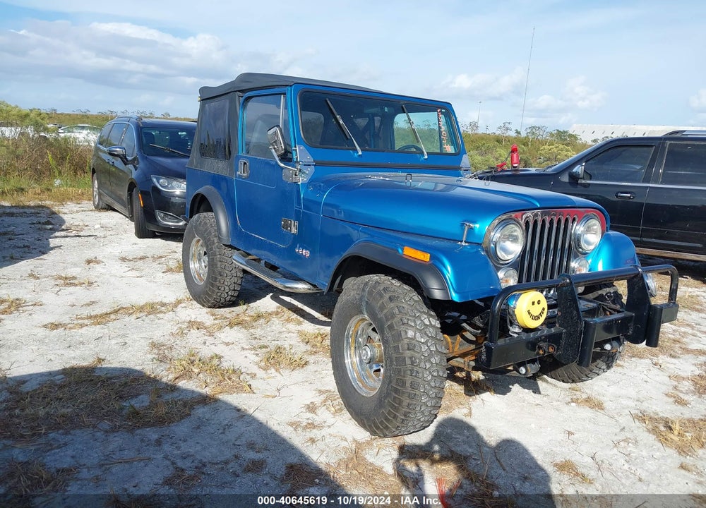 1983 JEEP CJ7 VIN: 1JCCN87A8DT018499