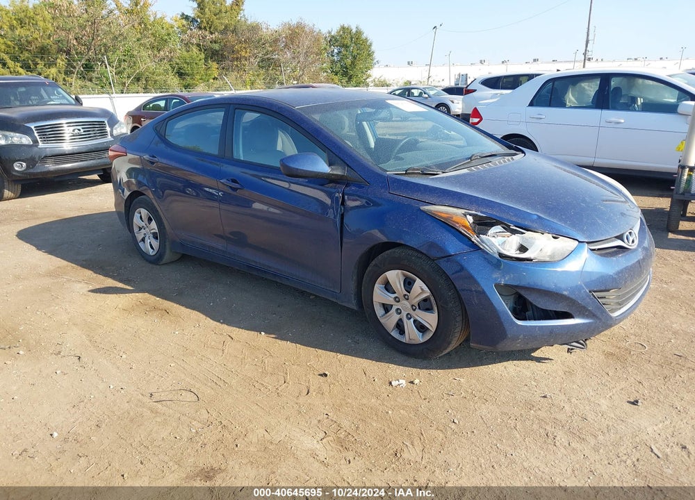 2016 HYUNDAI ELANTRA SE VIN: 5NPDH4AE9GH776510