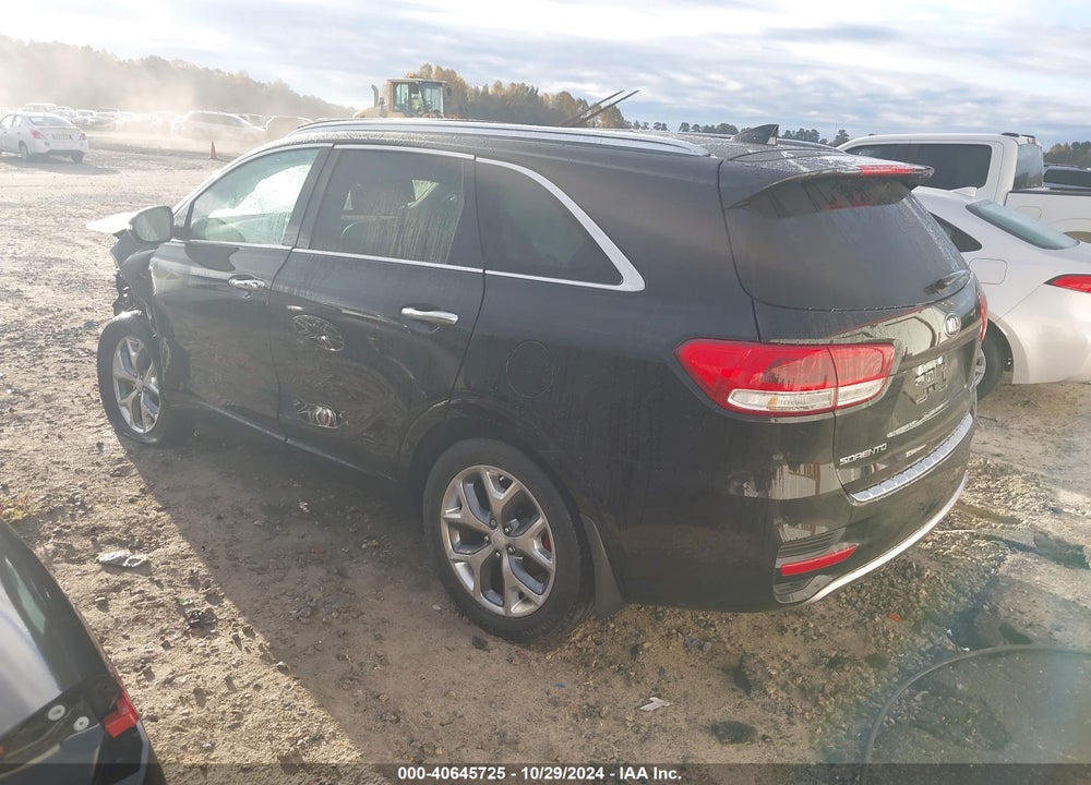 2017 KIA SORENTO 3.3L SX VIN: 5XYPK4A52HG295215