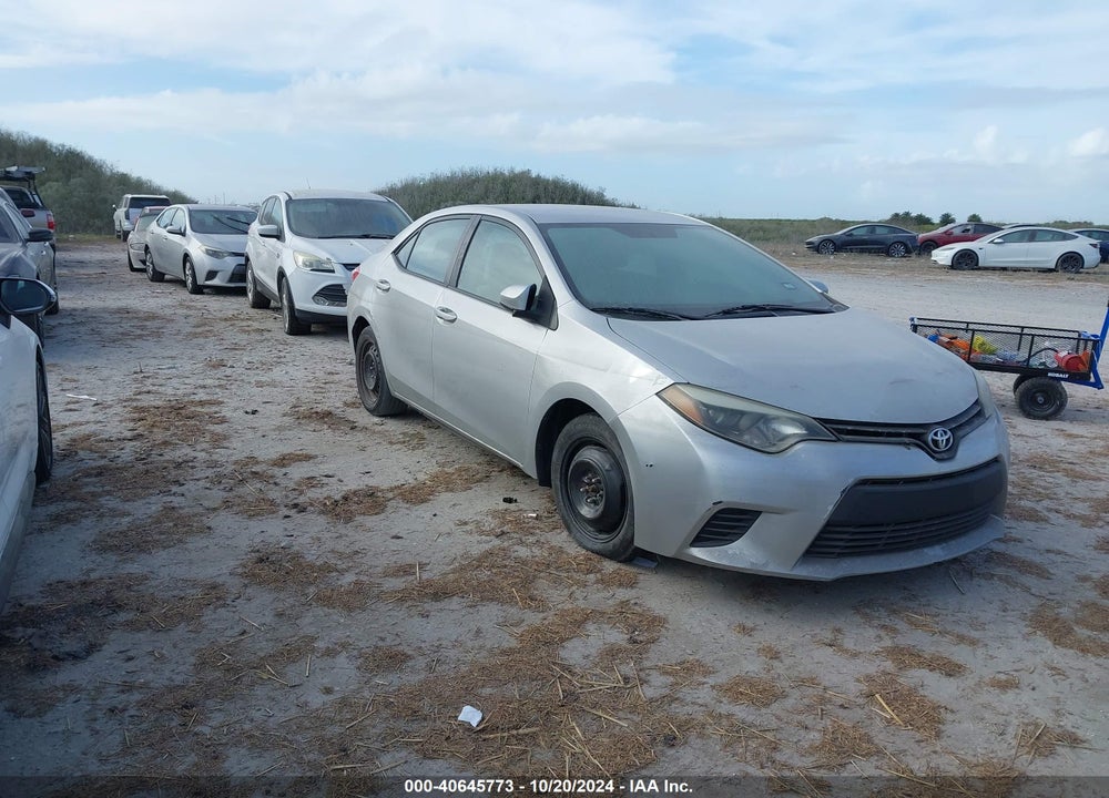 2014 TOYOTA COROLLA LE VIN: 5YFBURHE0EP080429