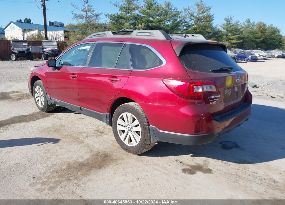 2015 SUBARU OUTBACK 2.5I PREMIUM VIN: 4S4BSACC3F3314209
