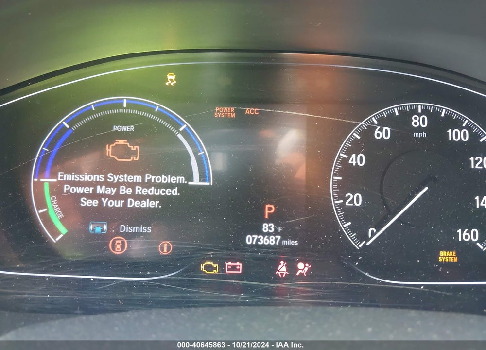 2019 HONDA ACCORD HYBRID EX-L VIN: 1HGCV3F51KA001322