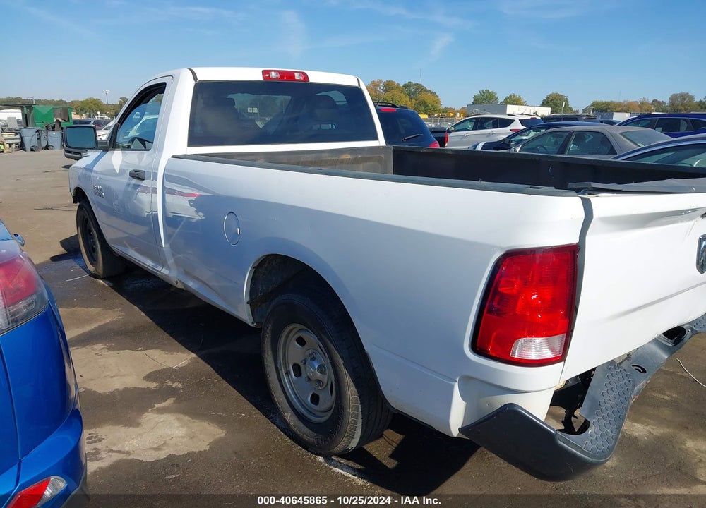 2018 RAM 1500 TRADESMAN 4X2 8' BOX VIN: 3C6JR6DG2JG244712