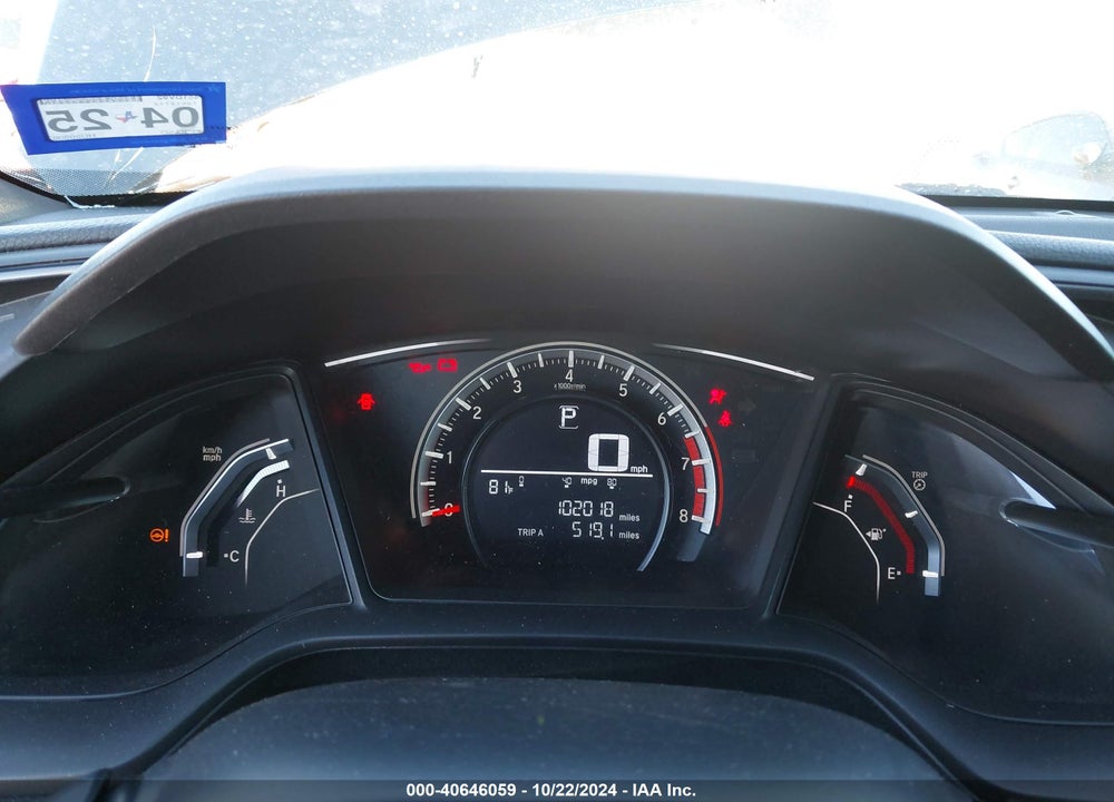 2017 HONDA CIVIC SPORT VIN: SHHFK7H41HU209067