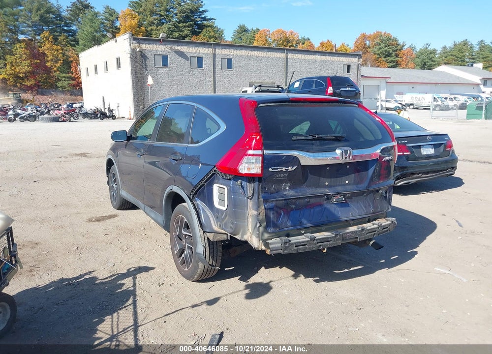 2016 HONDA CR-V SE VIN: 5J6RM4H44GL031281
