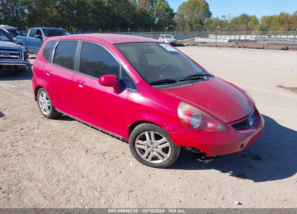 2008 HONDA FIT SPORT VIN: JHMGD37688S070228