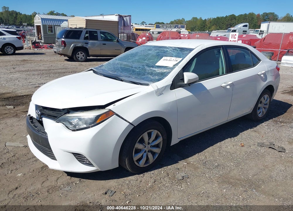 2015 TOYOTA COROLLA LE VIN: 5YFBURHE3FP303502
