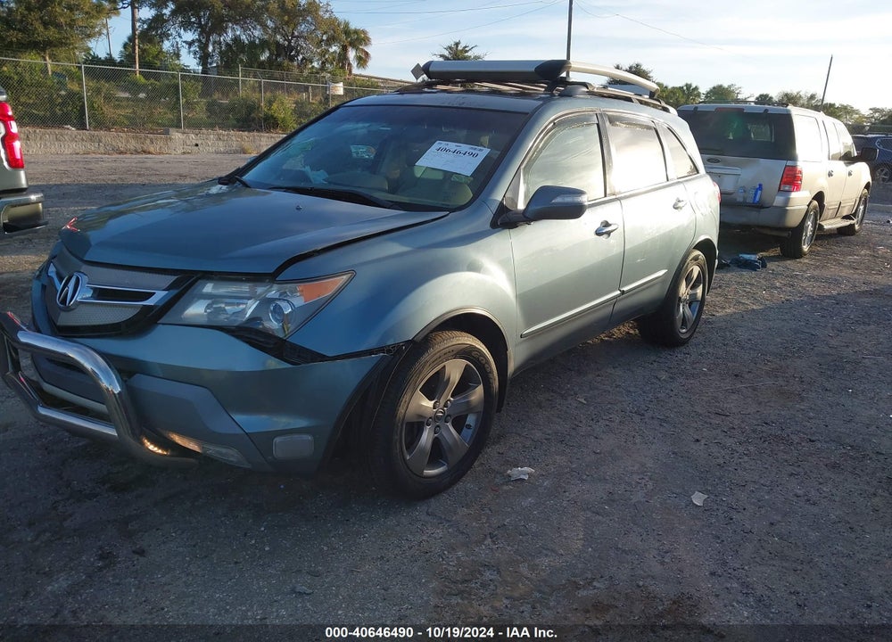 2007 ACURA MDX SPORT PACKAGE VIN: 2HNYD28547H507938
