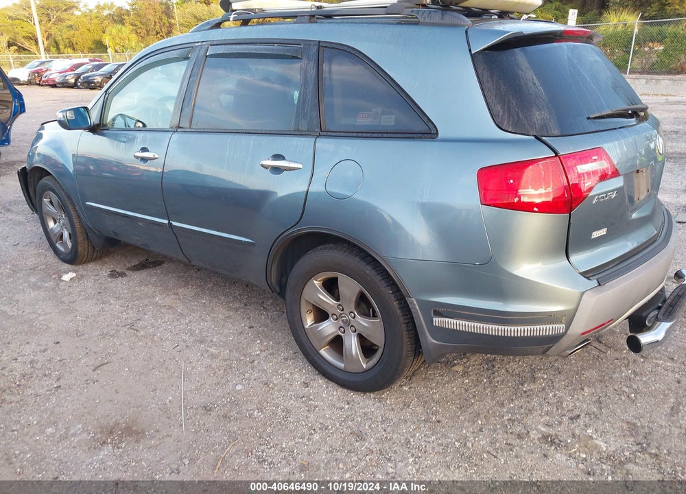 2007 ACURA MDX SPORT PACKAGE VIN: 2HNYD28547H507938
