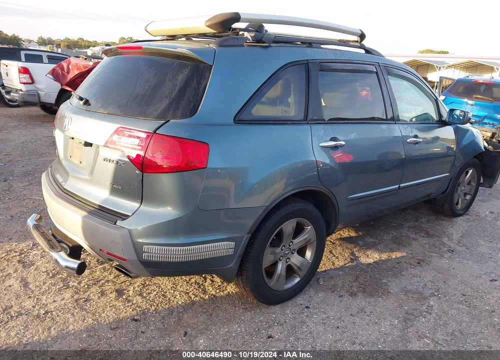 2007 ACURA MDX SPORT PACKAGE VIN: 2HNYD28547H507938