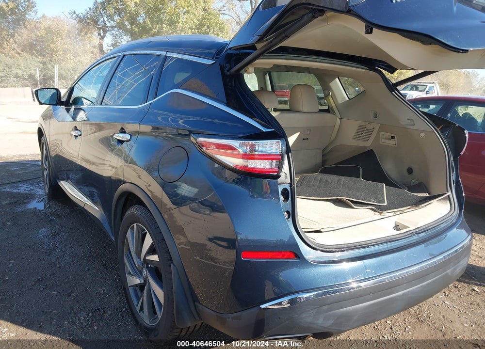 2015 NISSAN MURANO PLATINUM VIN: 5N1AZ2MH4FN263637