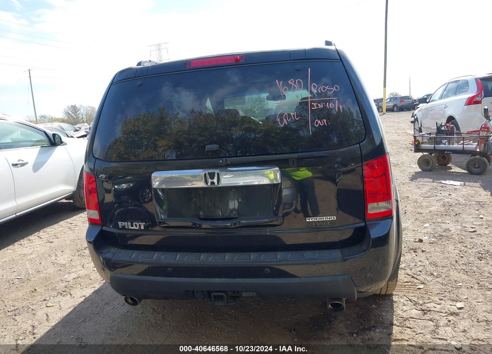2010 HONDA PILOT TOURING VIN: 5FNYF4H98AB010094