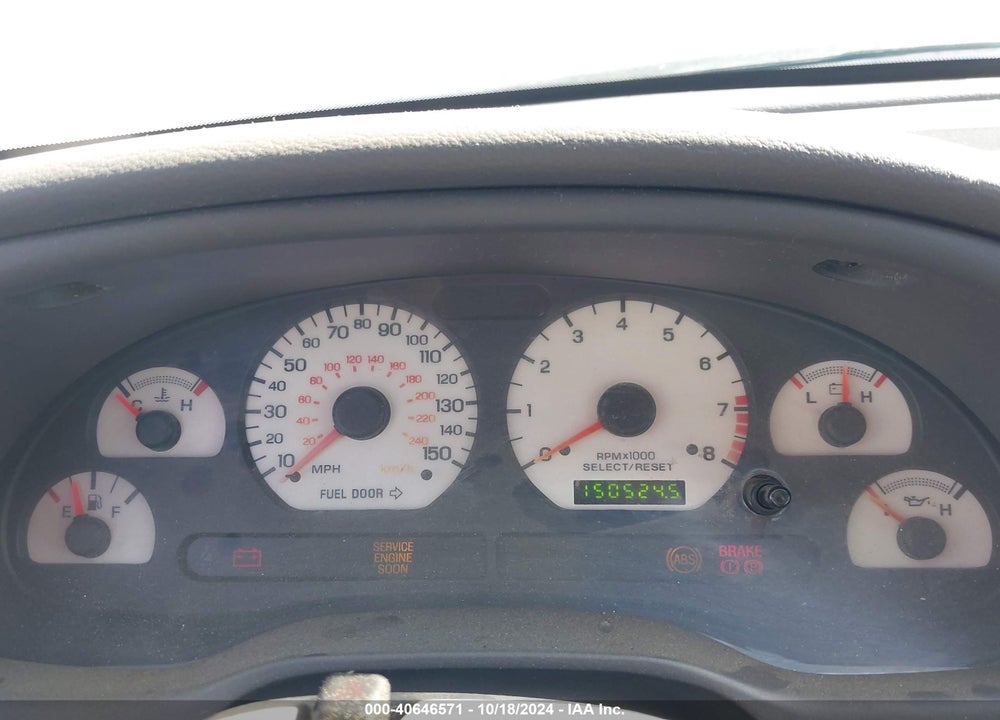 2001 FORD MUSTANG GT VIN: 1FAFP42XX1F196833