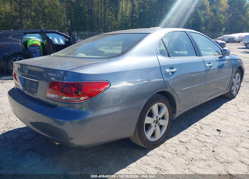 2005 LEXUS ES 330 VIN: JTHBA30G555118851