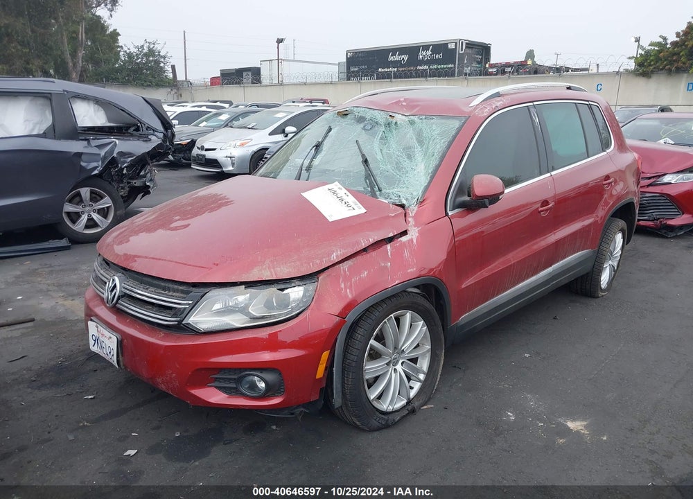 2016 VOLKSWAGEN TIGUAN SE VIN: WVGAV7AX2GW021431